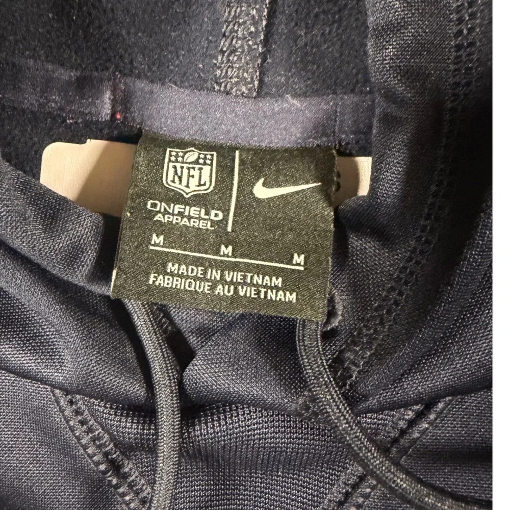 Nike Houston Texans NFL Onfield Apparel Hoodie Navy Blue Red 906575-459 Mens M
